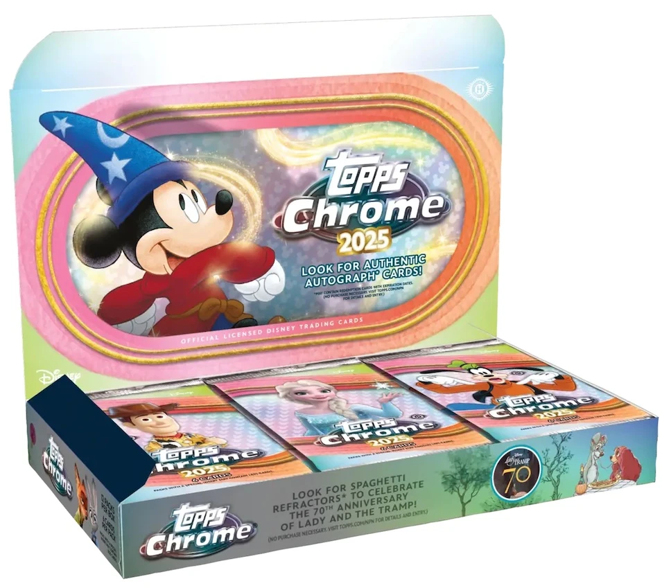 2025 Topps Chrome Disney Hobby 迪士尼 【拆盒】
