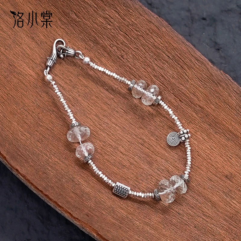 925银手链 洛小棠【冰络】原创小众复古百搭简约轻奢s925银手工手链