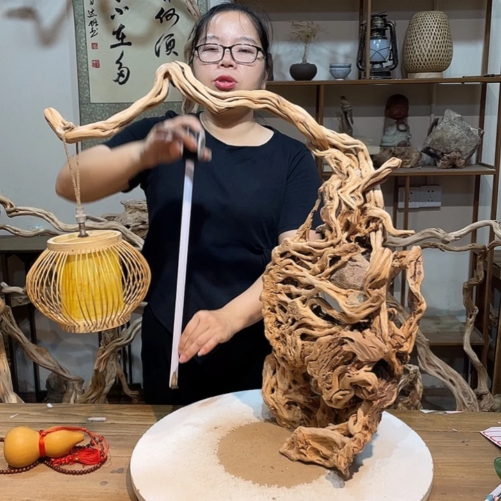 香榧木杜鹃根根艺摆件17