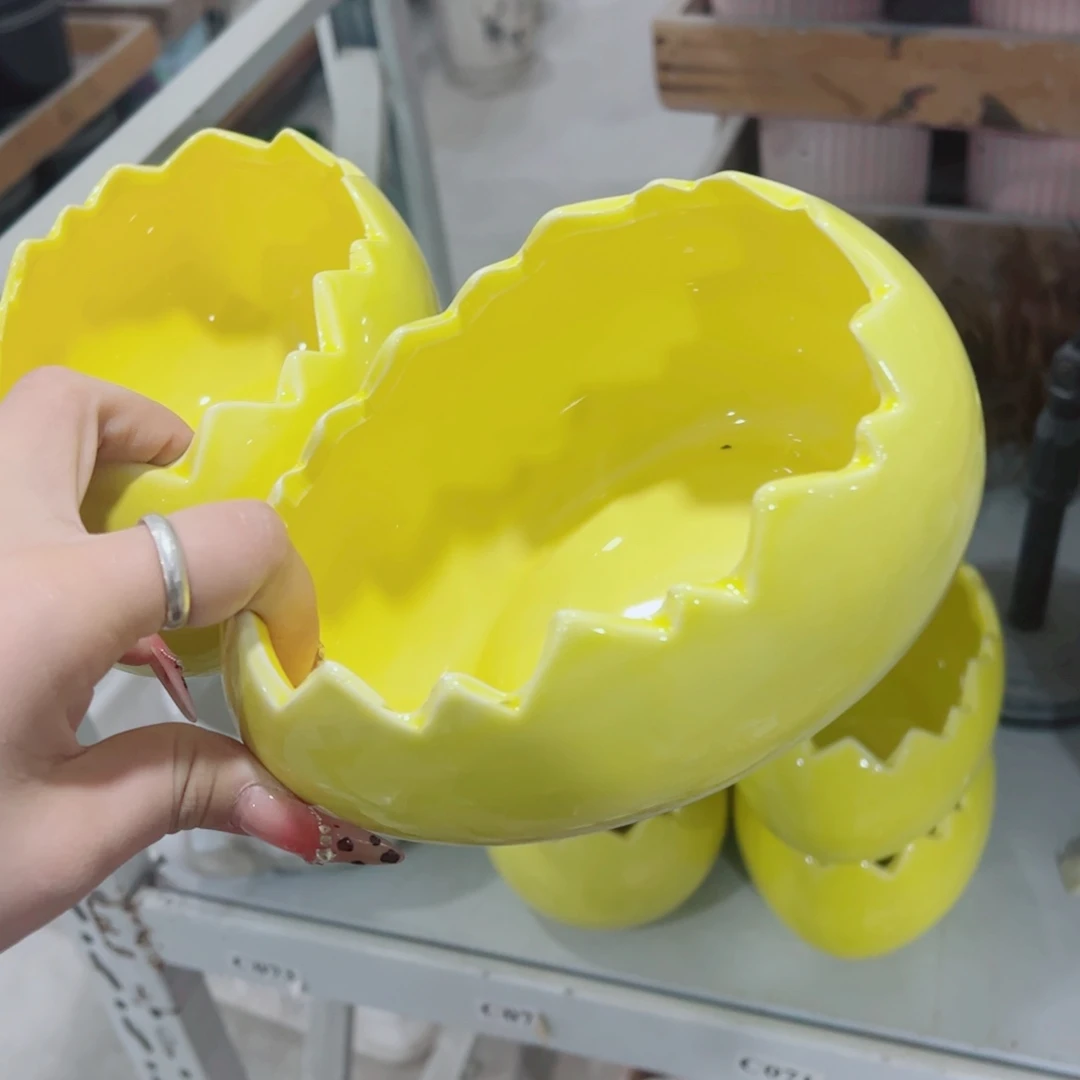 有孔，陶瓷花盆满10米包邮发货