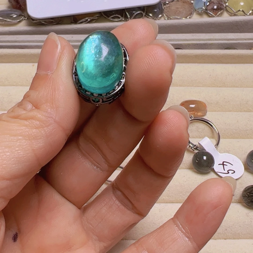 水晶手链银S800镀金镶嵌白*