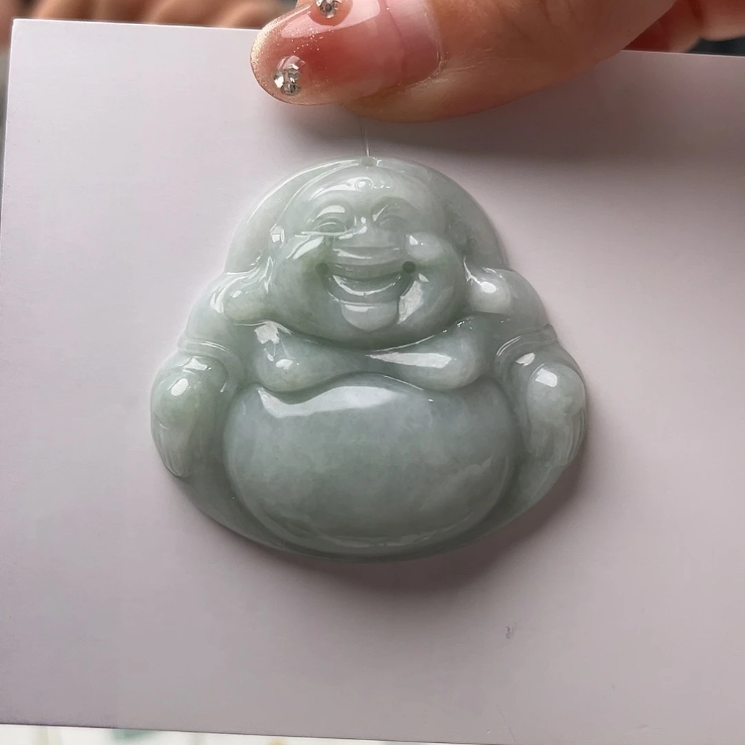 翡翠颈饰未镶嵌妮**干佛公