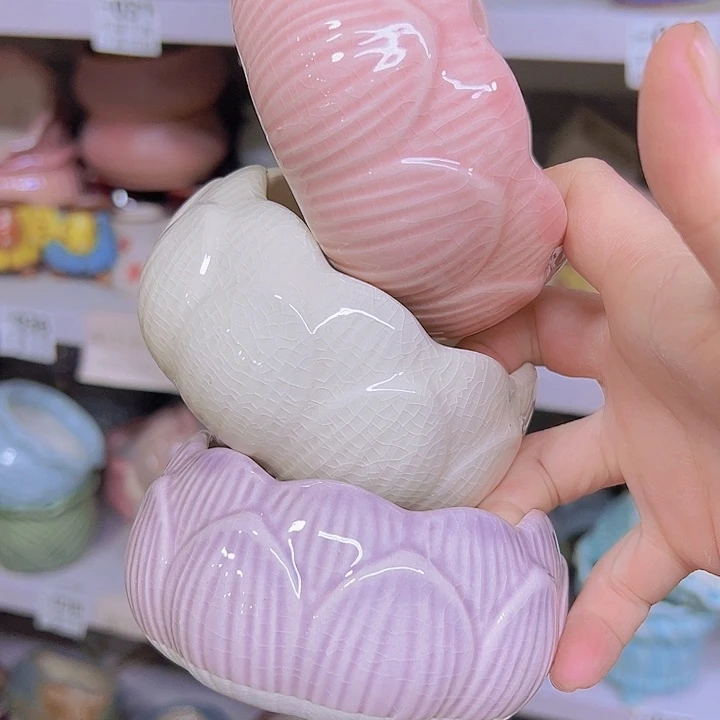 红陶陶瓷花盆当场满12包邮