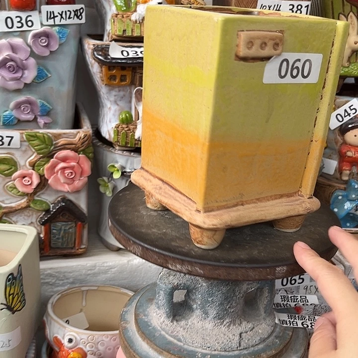 粗陶材质多肉花盆