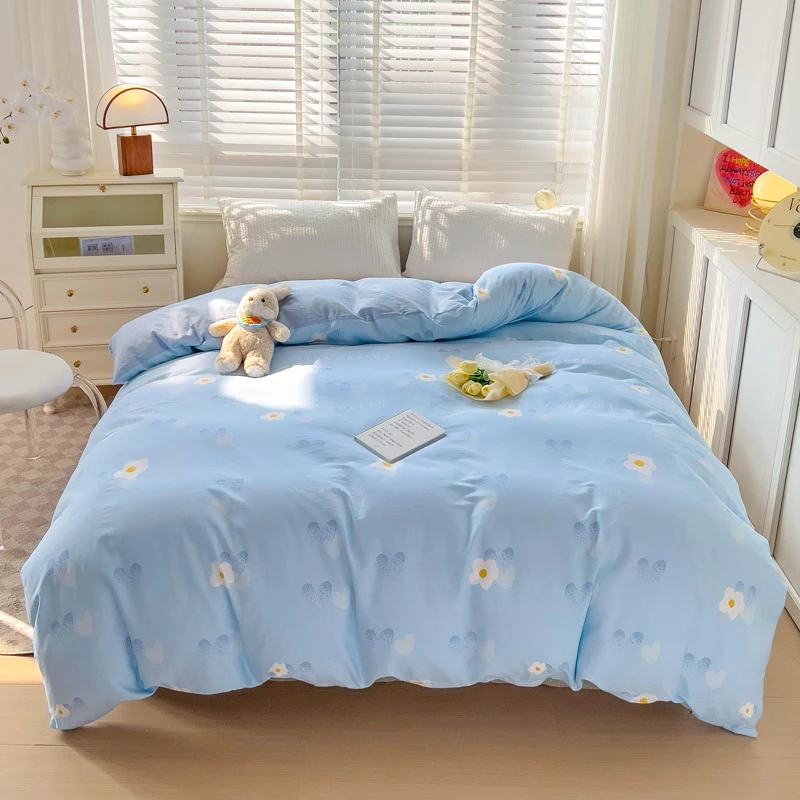 单件被套100%纯棉斜纹150x200x230全棉单双人被罩180儿童学生宿舍