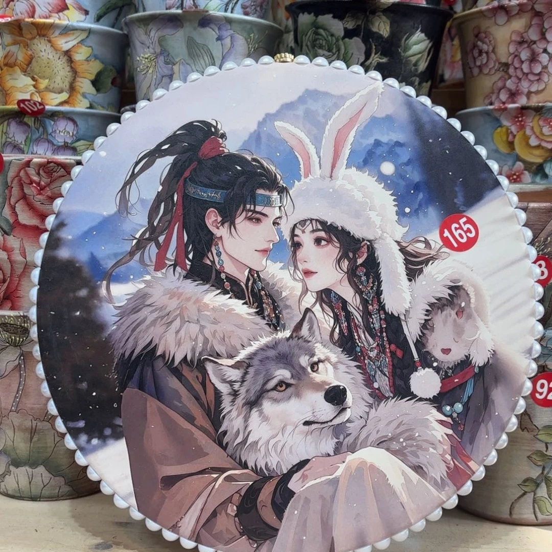 景德镇手绘花盆陶瓷25cm