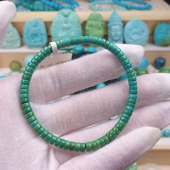 未镶嵌绿松石珠宝奇石5毫米