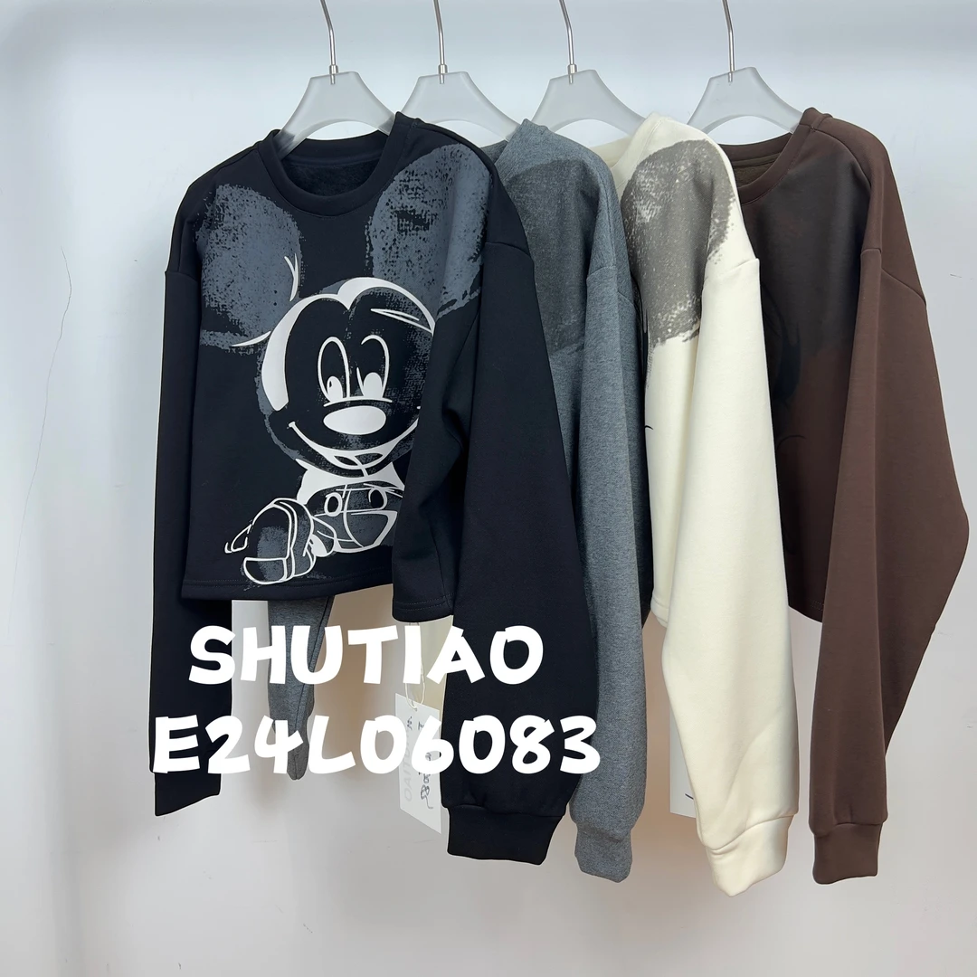 【SHUTIAO】2024秋冬：新款小众设计款卫衣E24L06083