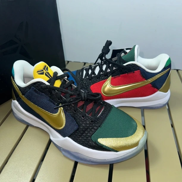 未使用 MM6 原盒42码 科比5 五彩 und 联名 zk5 中古孤品球鞋