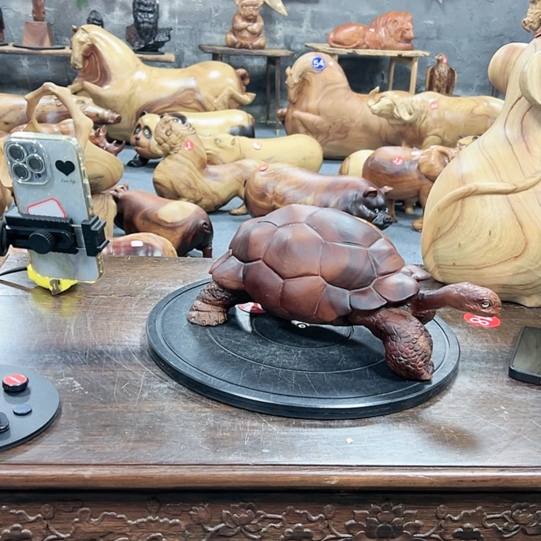 【闪购商品】木快**天香樟木乌龟摆件