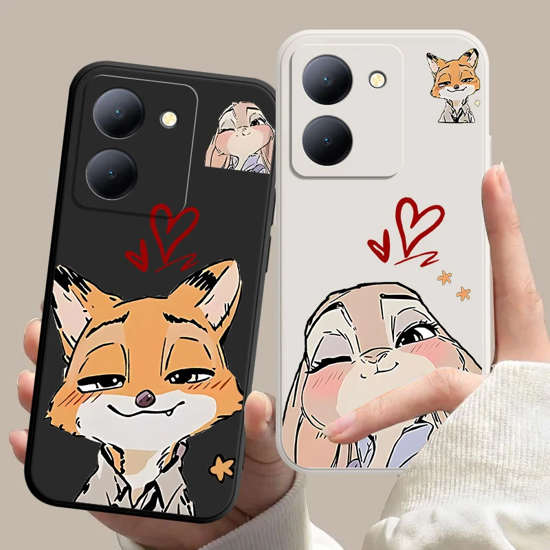 vivoY78手机壳疯狂动物城2朱迪尼克可爱Q版情侣简约礼物防摔全包