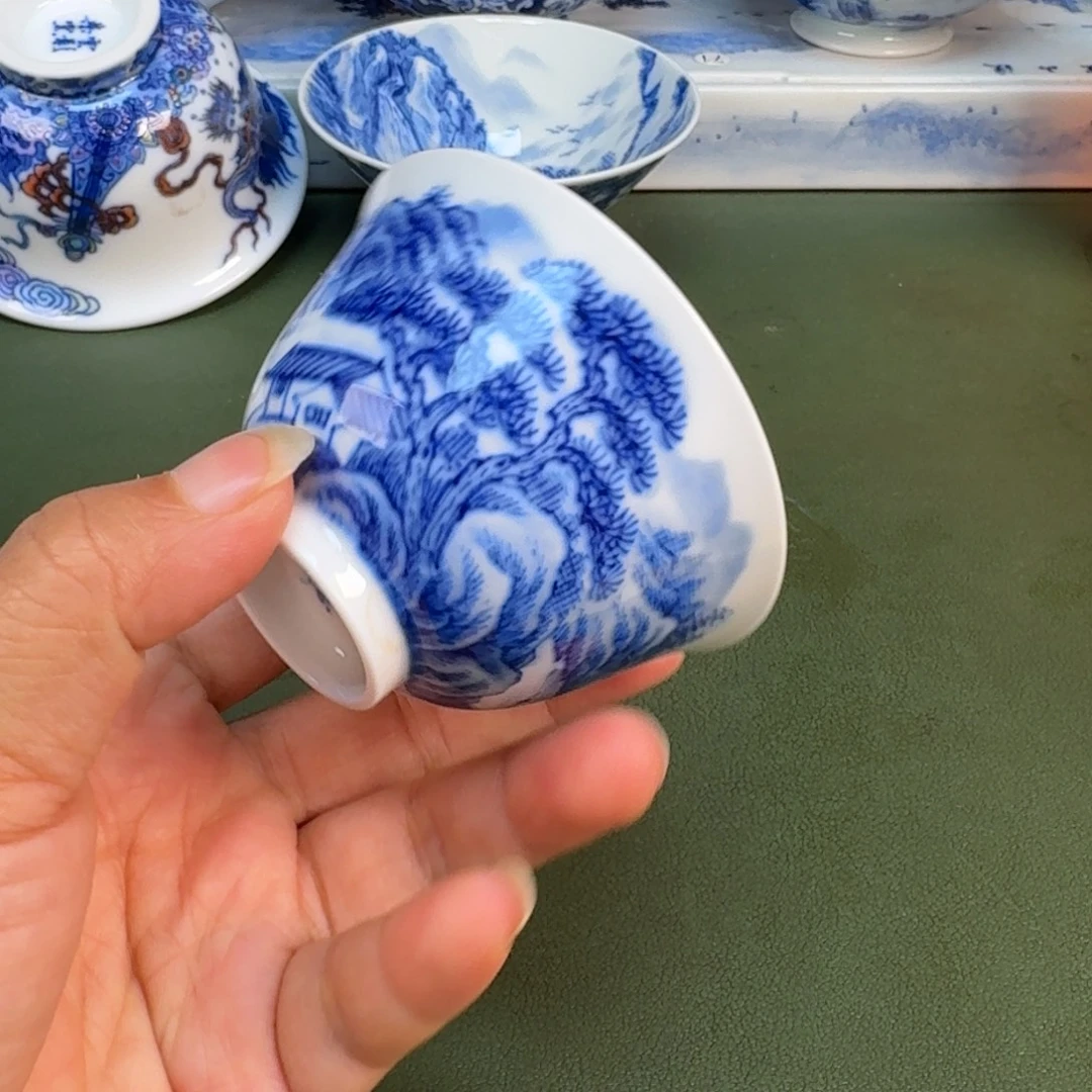 景德镇纯手绘茶具圆圆243