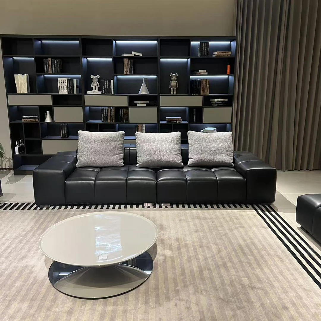 【高定像素沙发】高端意式真皮沙发客厅家用沙发意式极简别墅沙发