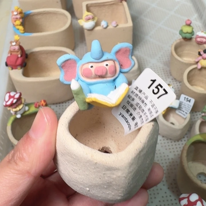 炏陶器物多肉花盆157