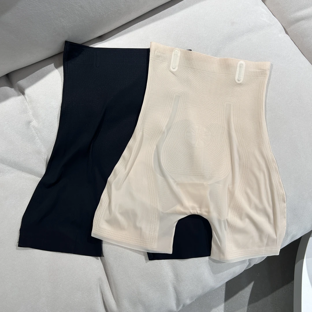 高腰果冻收腹裤超薄无痕平角内裤收腹裤（卡码拍小）