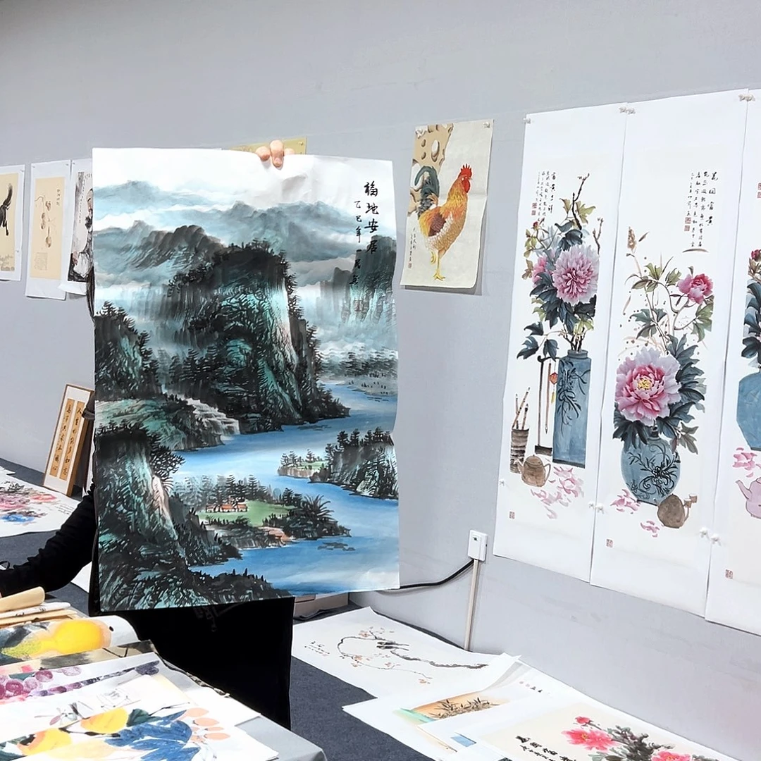 国画国画作品纯手绘制字画