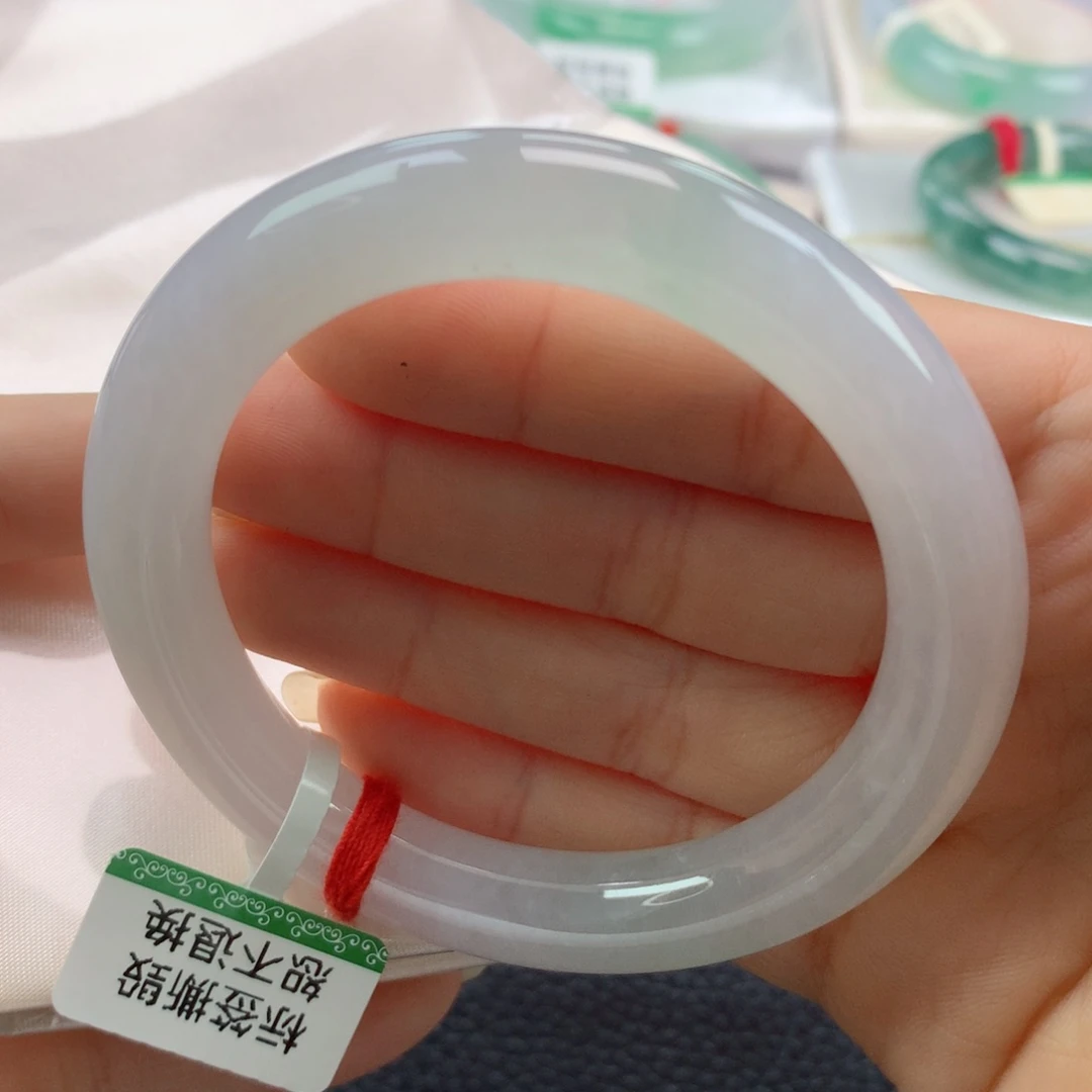 未镶嵌手镯翡翠缅甸天然翡翠A货52.8圆