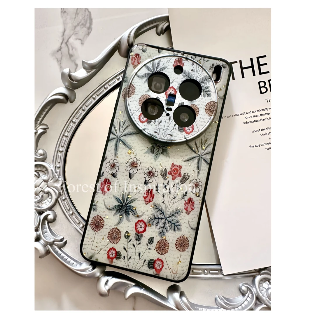 锦簇芳华手机壳高配版挂链适用于苹果华为Mate系列Pura系列