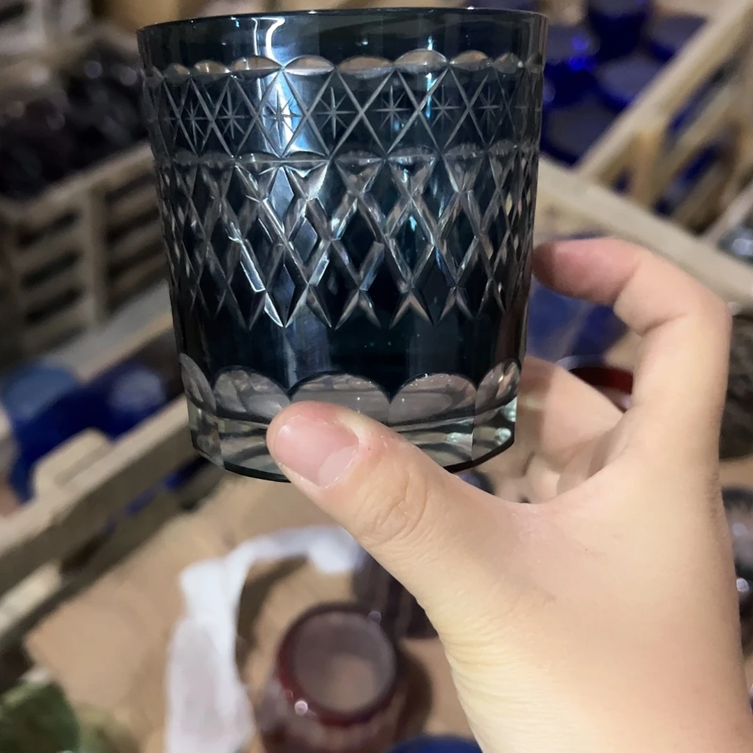 水晶玻璃平底款微瑕一个