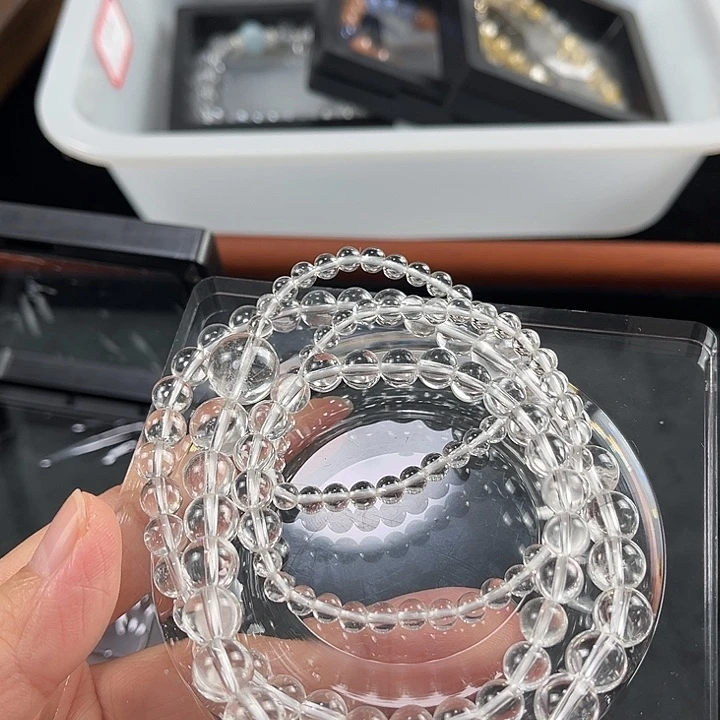 合金手链水晶白水四圈