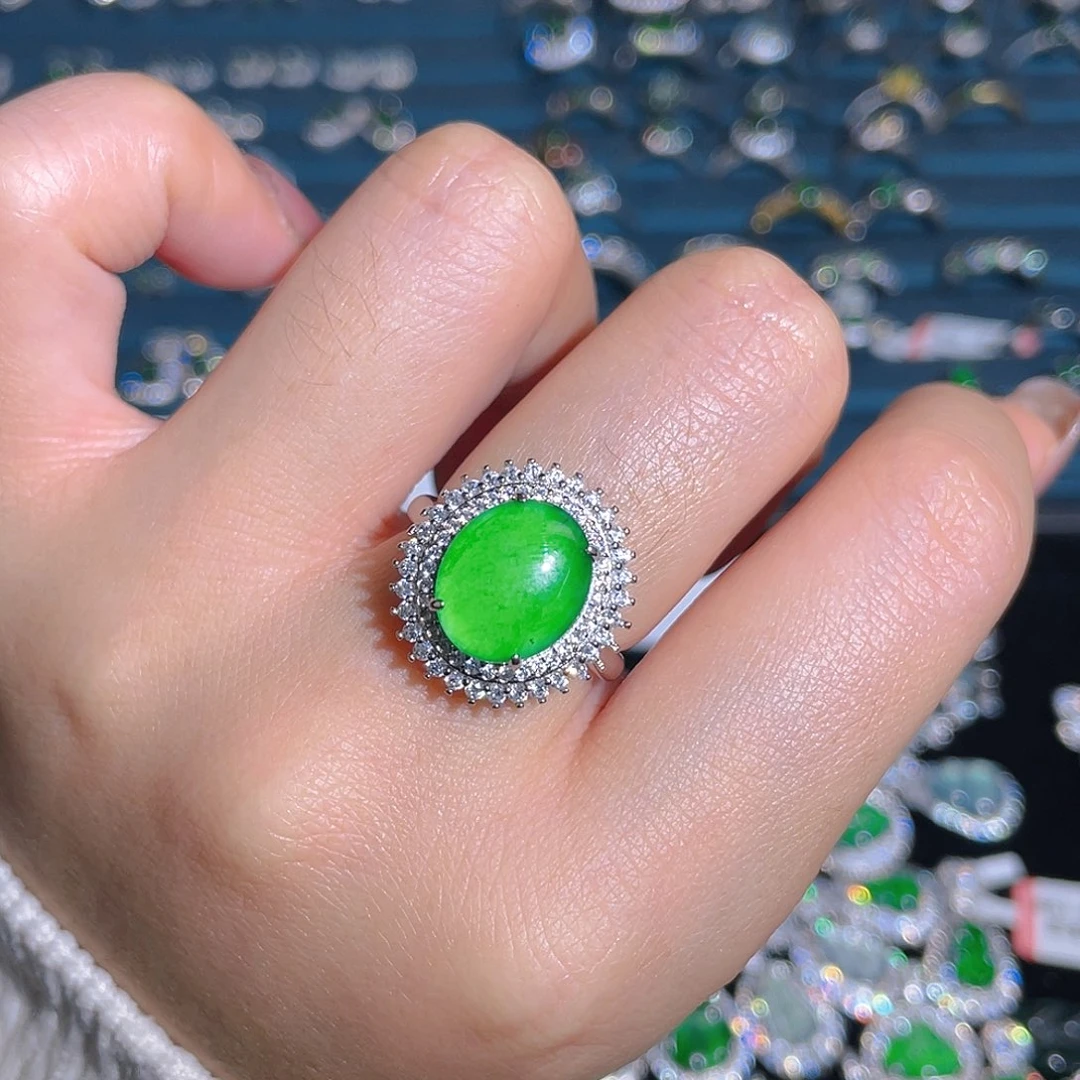 未镶嵌戒指翡翠戒指