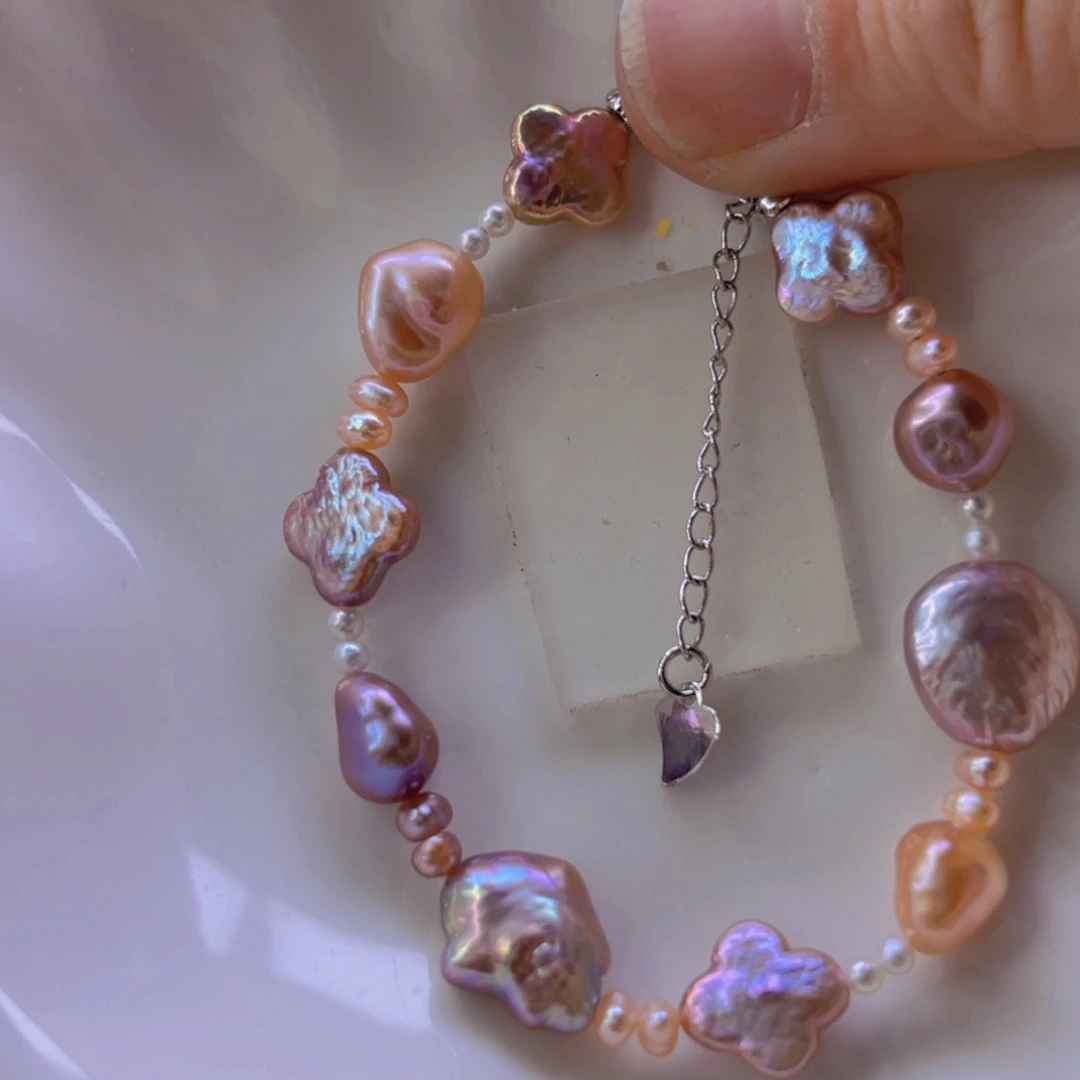 淡水珍珠手绳合金