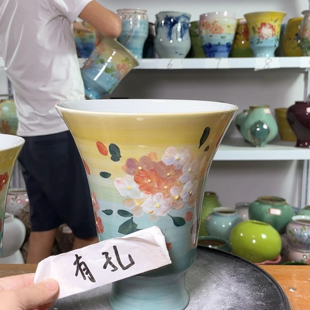 景德镇陶瓷花盆花器暇256