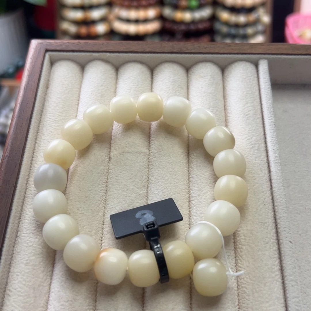 菩提根/象牙果手串卡12桶珠干磨全品