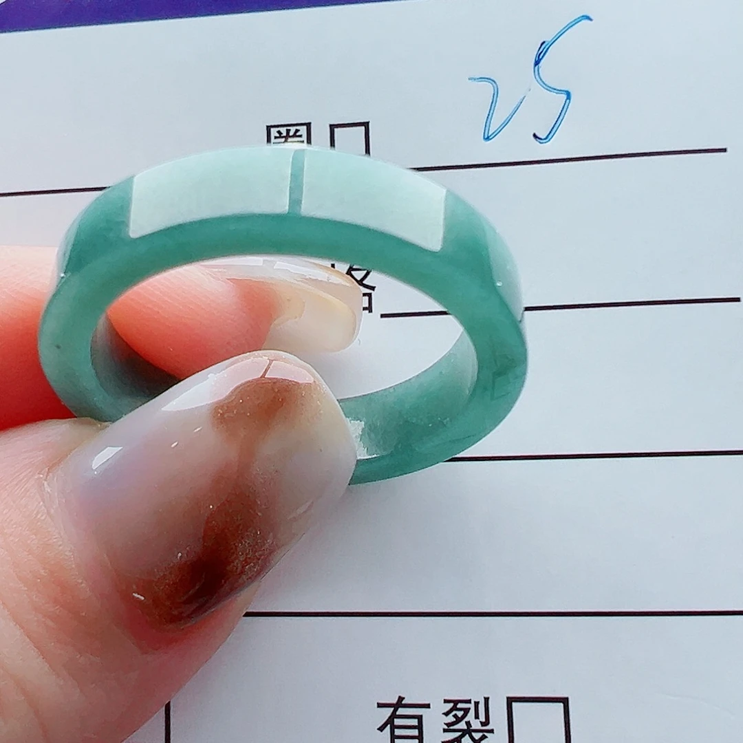 未镶嵌戒指翡翠杜*花戒圈