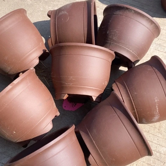 紫砂花盆100-8。 18-14