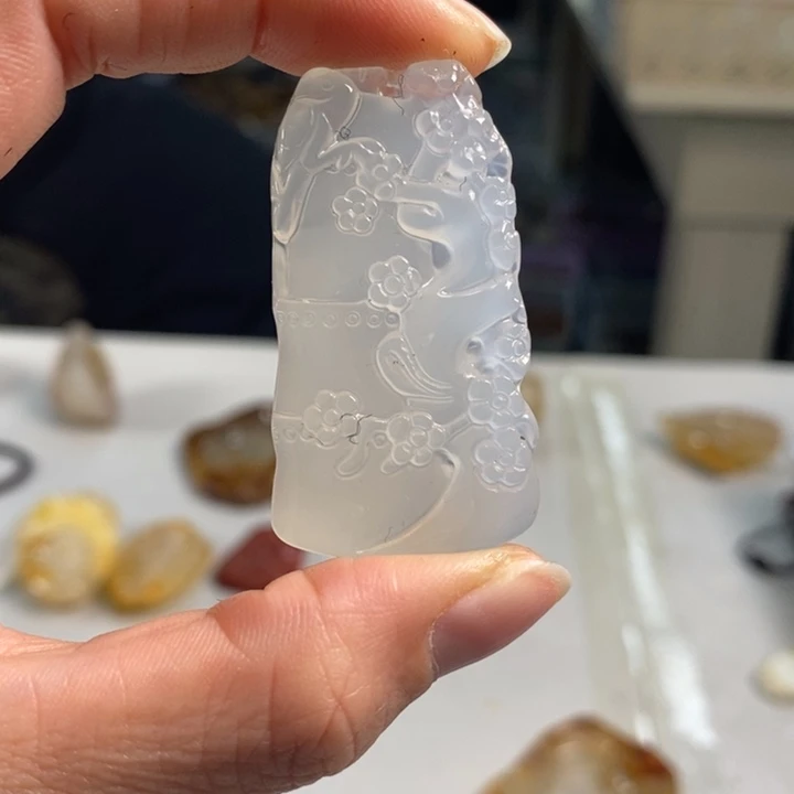 玛瑙/玉髓吊坠(不含链)未镶嵌