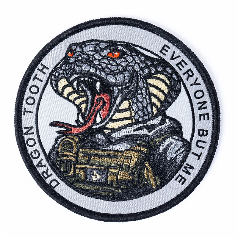 【龙牙】十二生肖战术臂章（蛇）魔术贴章中国元素刺绣工艺