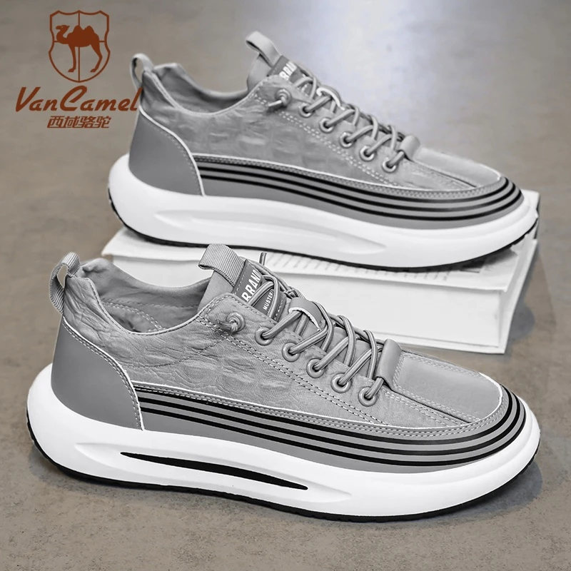 VANCAMEL/西域骆驼透气四季通用休闲时尚休闲鞋系带潮鞋老爹鞋