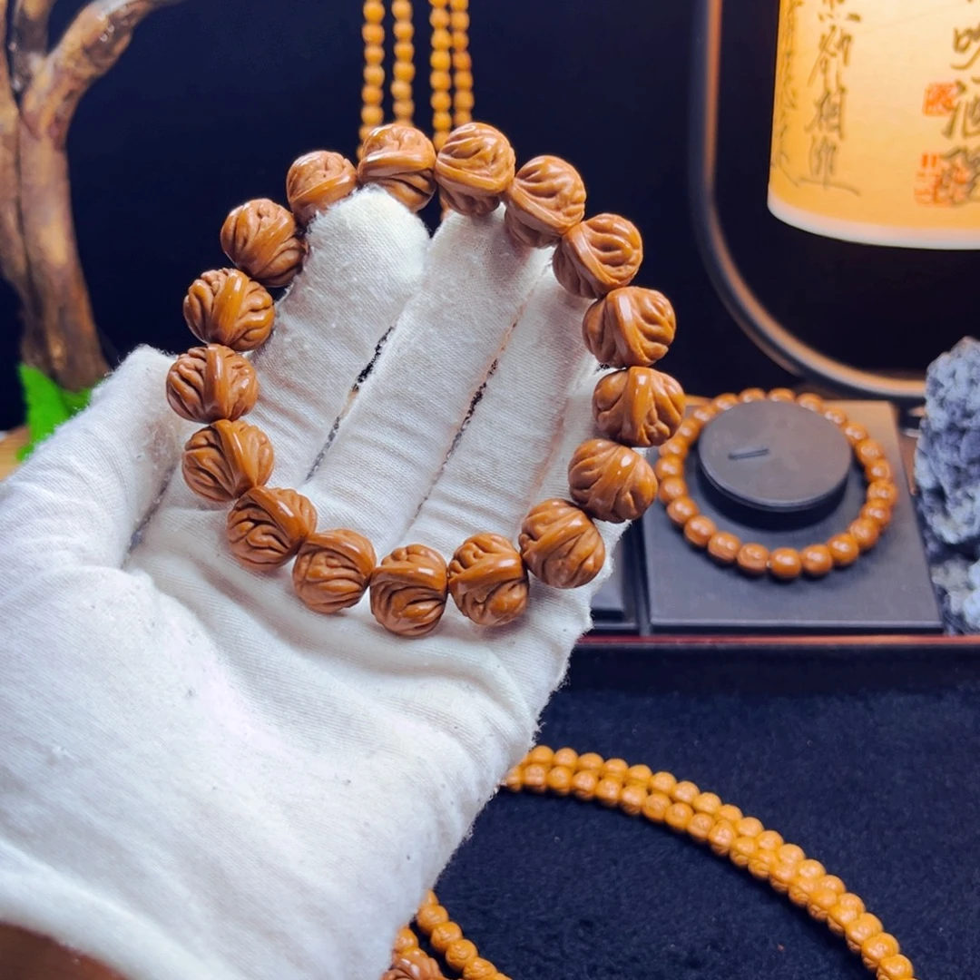 又***绿吊坠桃核野生桃核