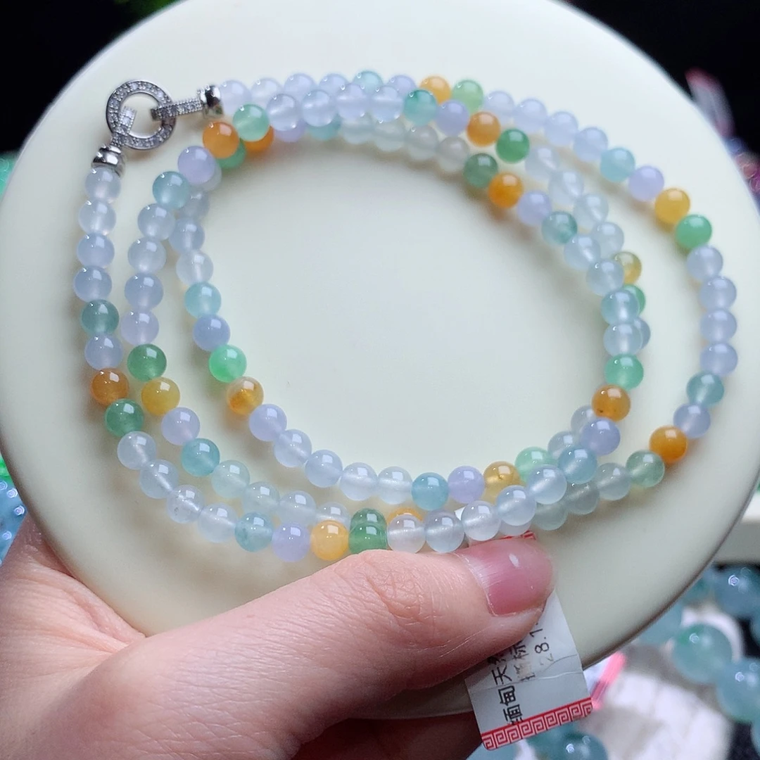 翡翠未镶嵌手串卡5