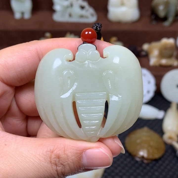 和田玉未镶嵌挂件