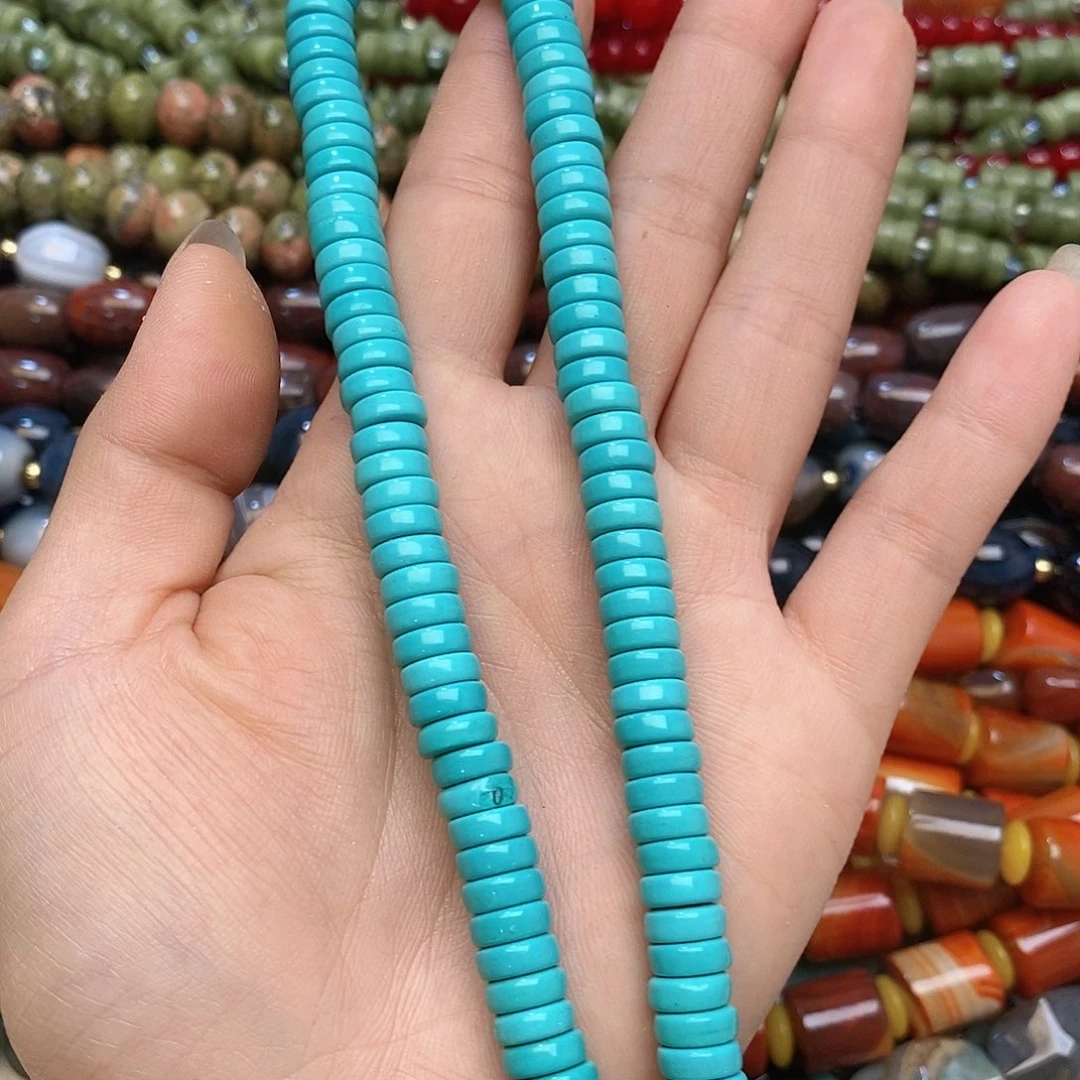 未镶嵌玛瑙/玉髓珠宝半成品松石一条