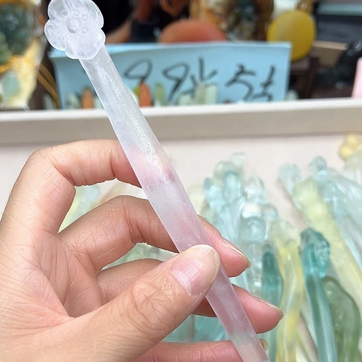 蛇纹石玉未镶嵌发簪