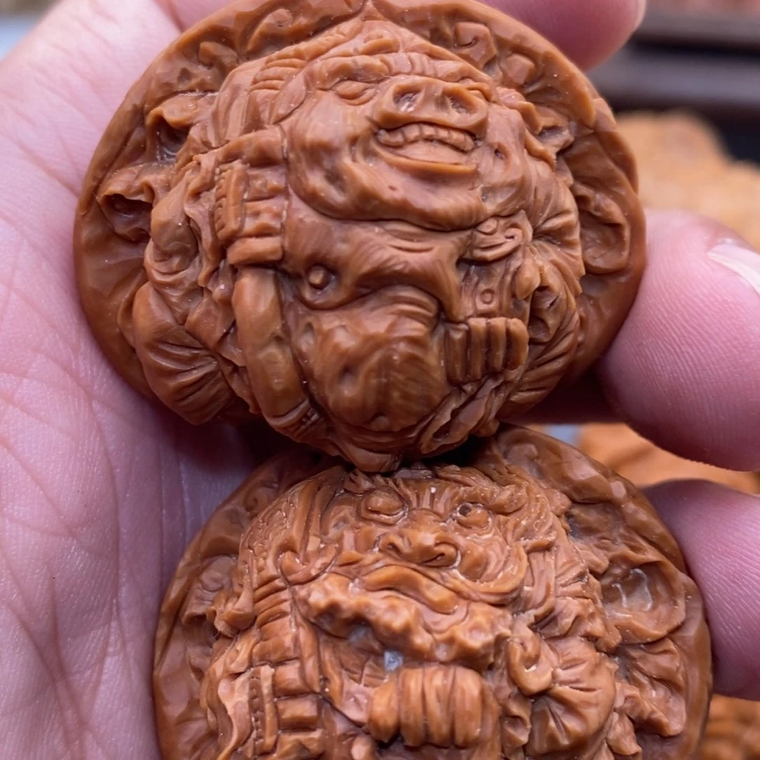 文玩核桃把件华**人纯手工雕刻西游记