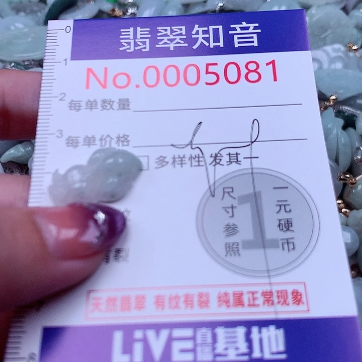 翡翠未镶嵌吊坠(不含链)