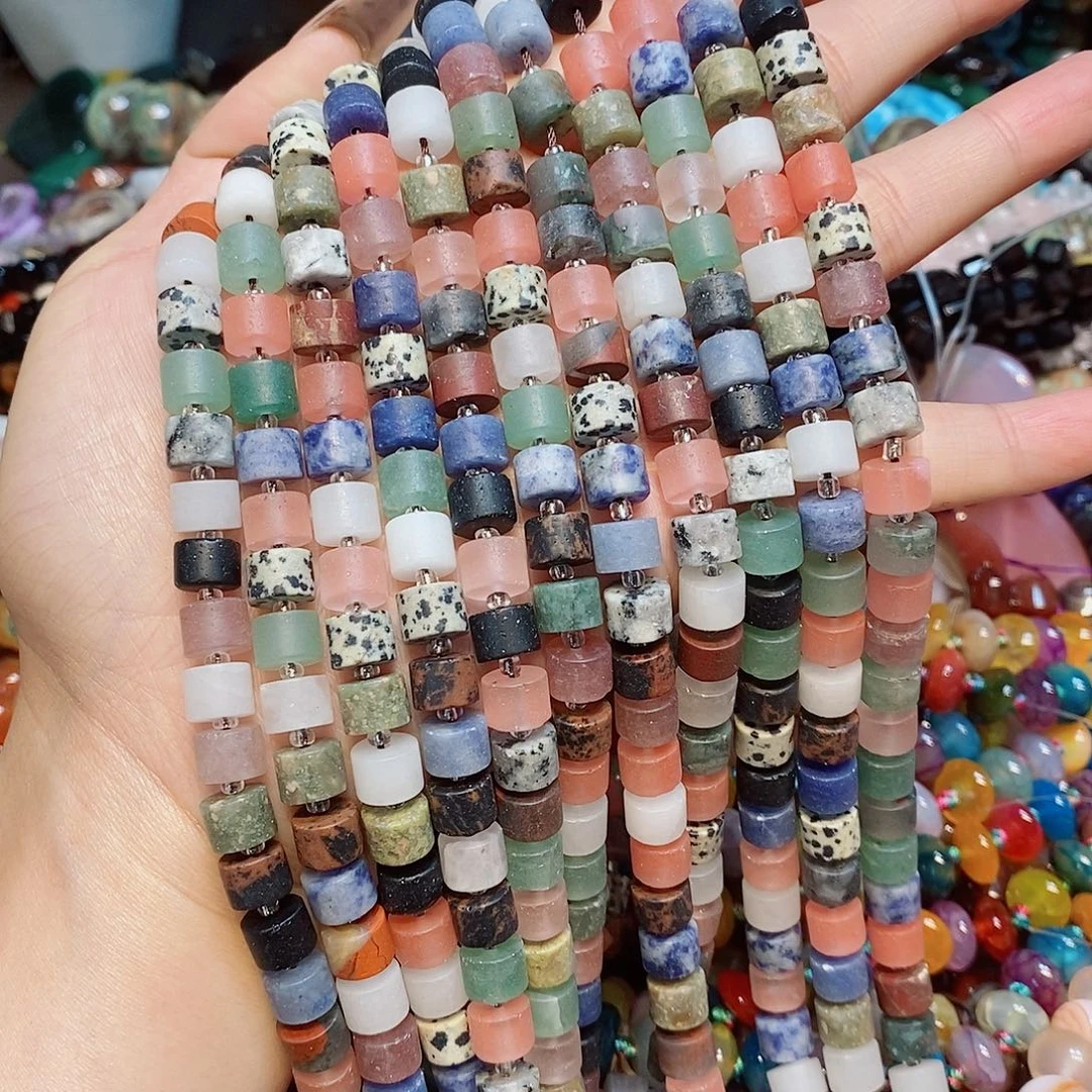 玛瑙/玉髓散珠多宝直切8mm一条