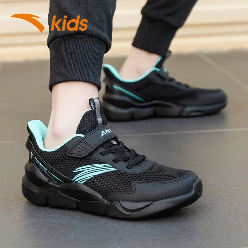 安踏儿童运动鞋大网眼男童鞋子夏季网面学生男大童跑步鞋透气镂空商品图