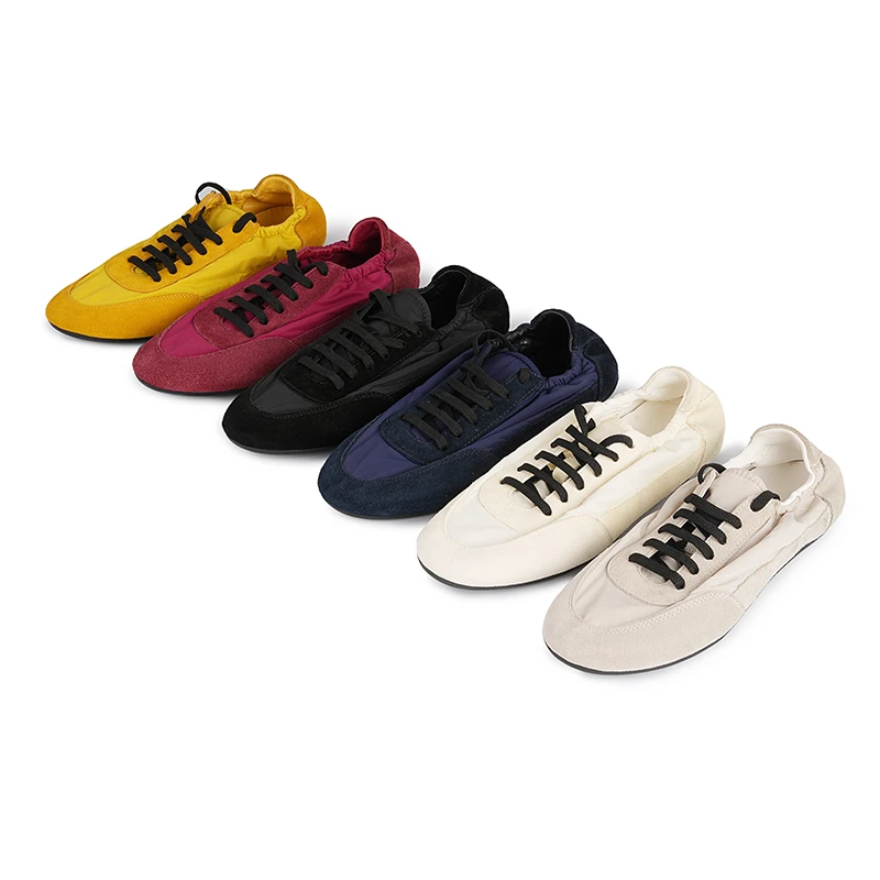 2LEREUSSI时尚休闲鞋女阿甘鞋2025夏季新款红色德训鞋复古运动鞋