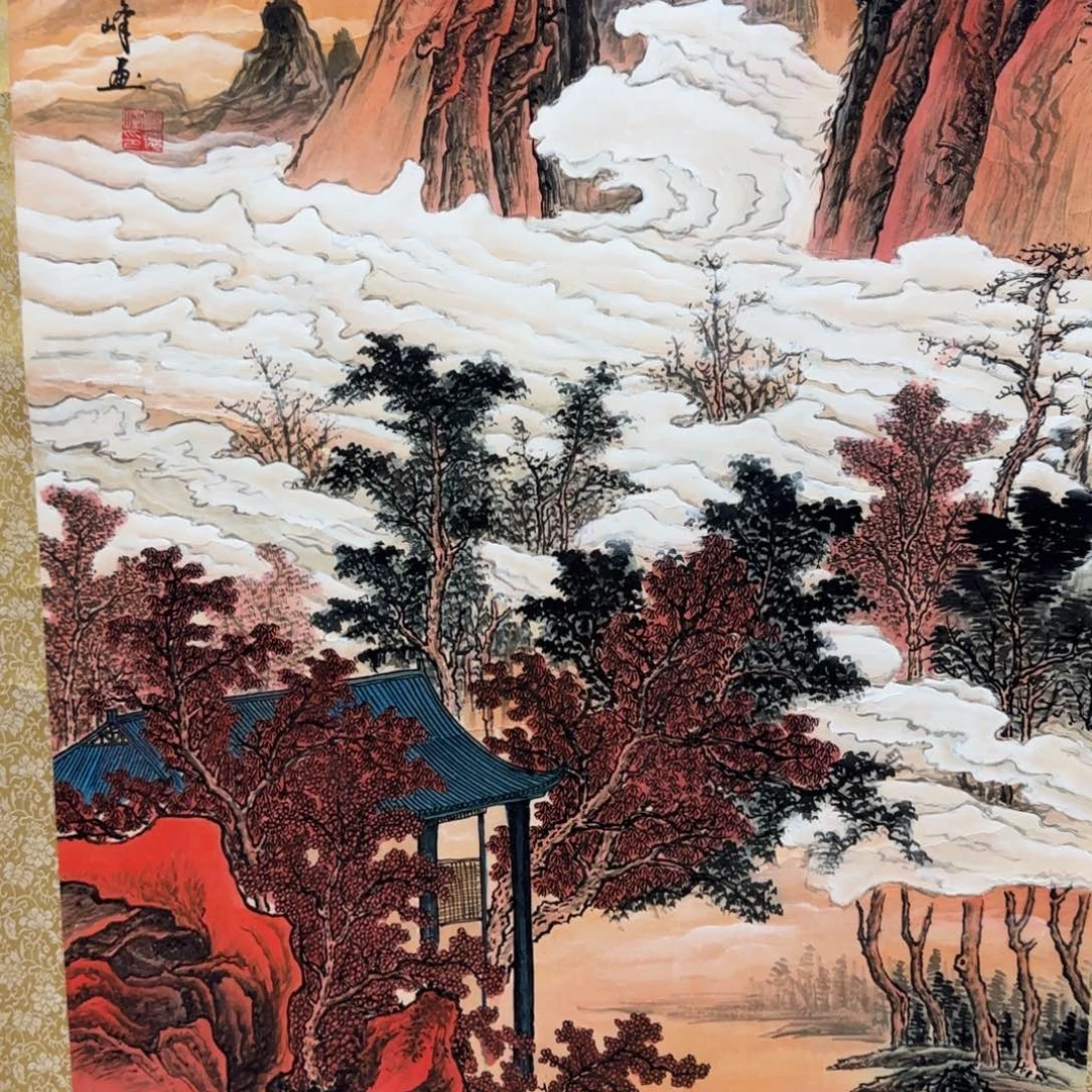 国画QA原创山水作品！带证书！限购一单