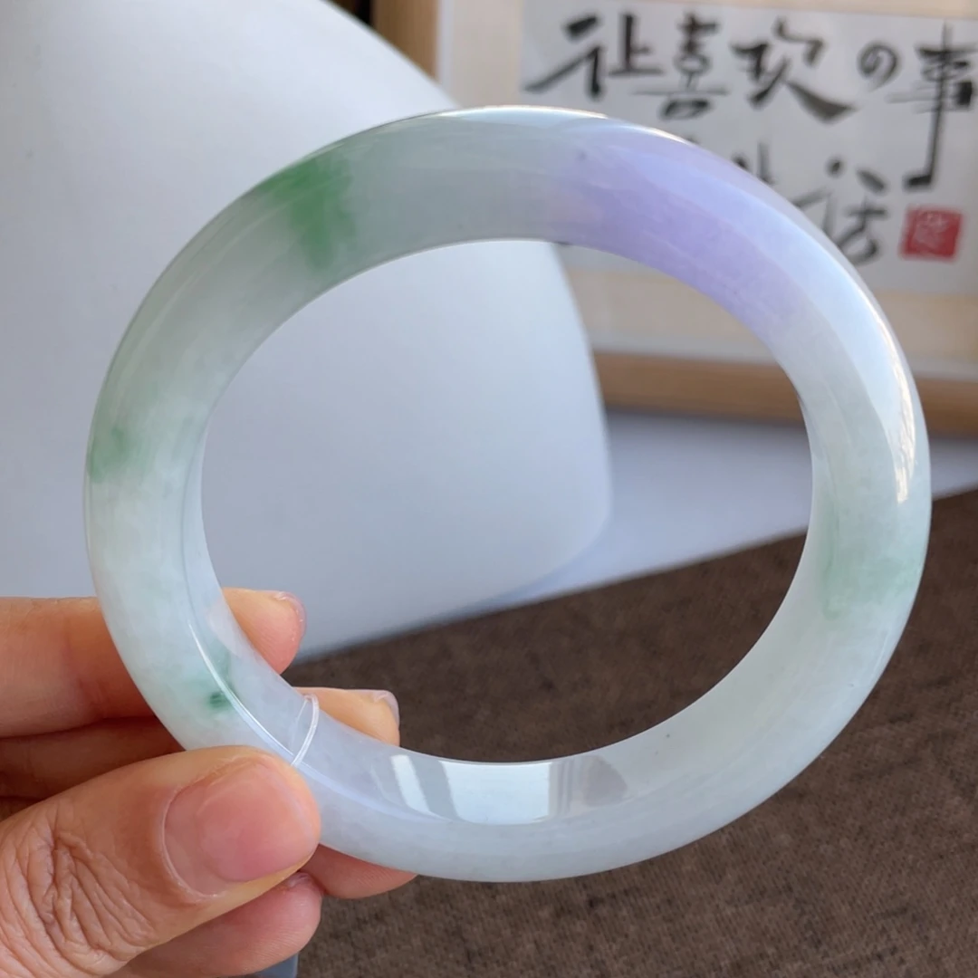 翡翠未镶嵌手镯翡翠手镯59-60