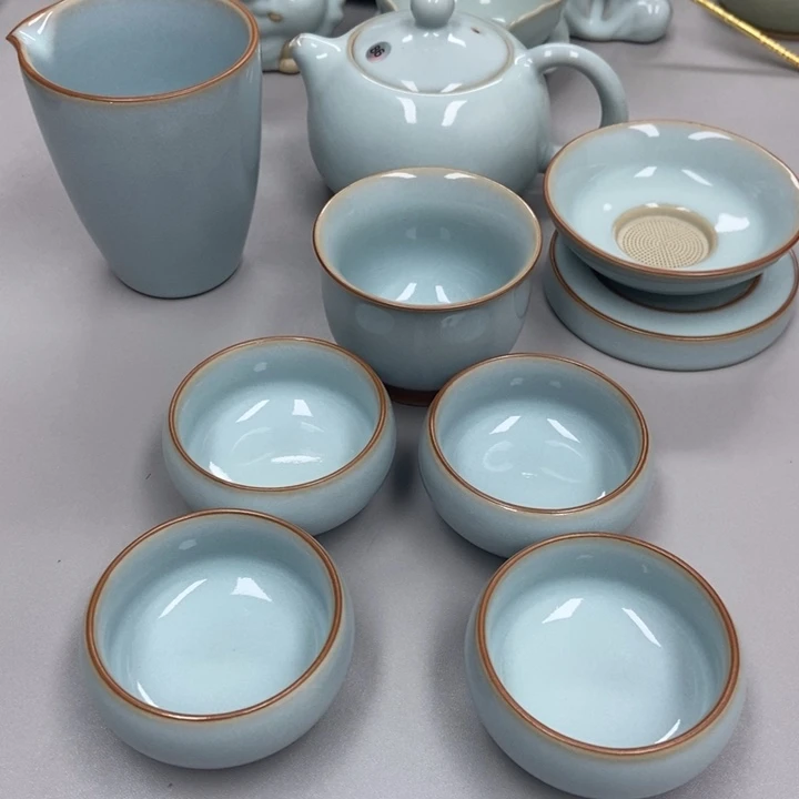 瓷牧**河八件套瑕张君老师