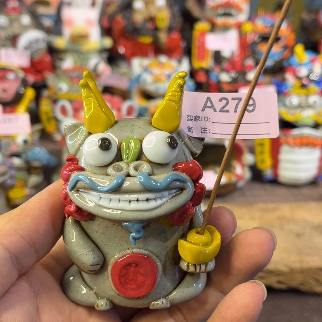 泥塑纯手工茶宠摆件