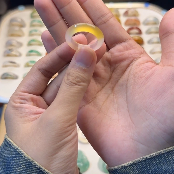 玛瑙/玉髓合金戒指