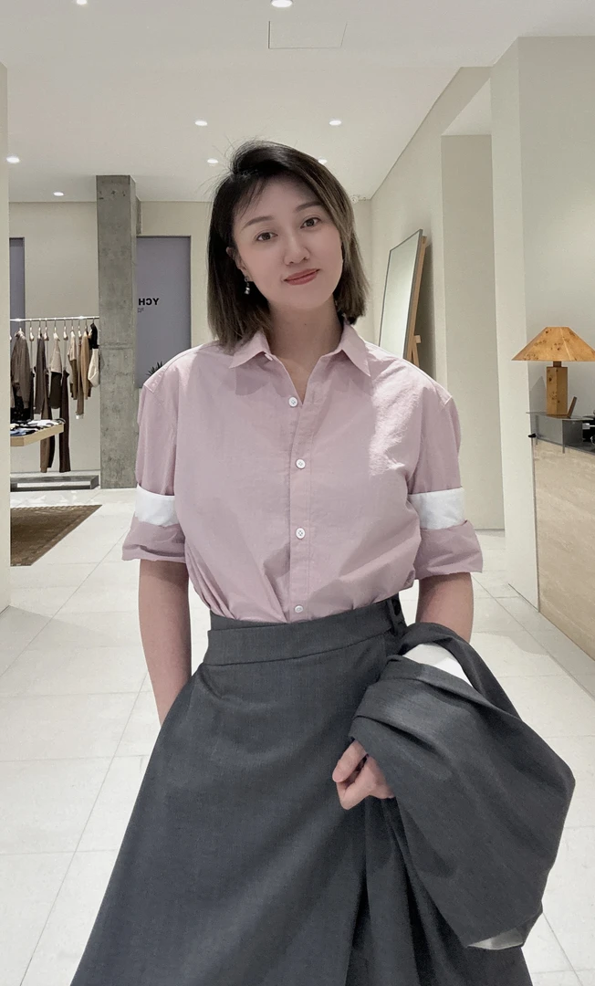 YOEYYOU 宽肩直身衬衫