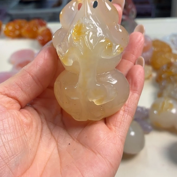 玛瑙/玉髓未镶嵌吊坠(不含链)